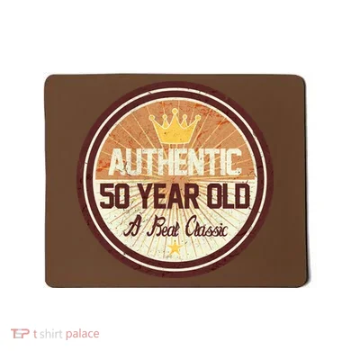 Authentic 50 Year Old Classic 50th Birthday Mousepad