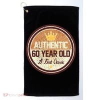 Authentic 60 Year Old Classic 60th Birthday Golf Towel thumb 0