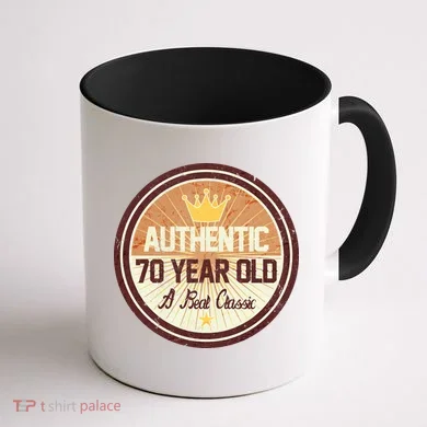 Authentic 70 Year Old Classic 70th Birthday Coffee Mug back