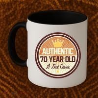 Authentic 70 Year Old Classic 70th Birthday Coffee Mug thumb 2