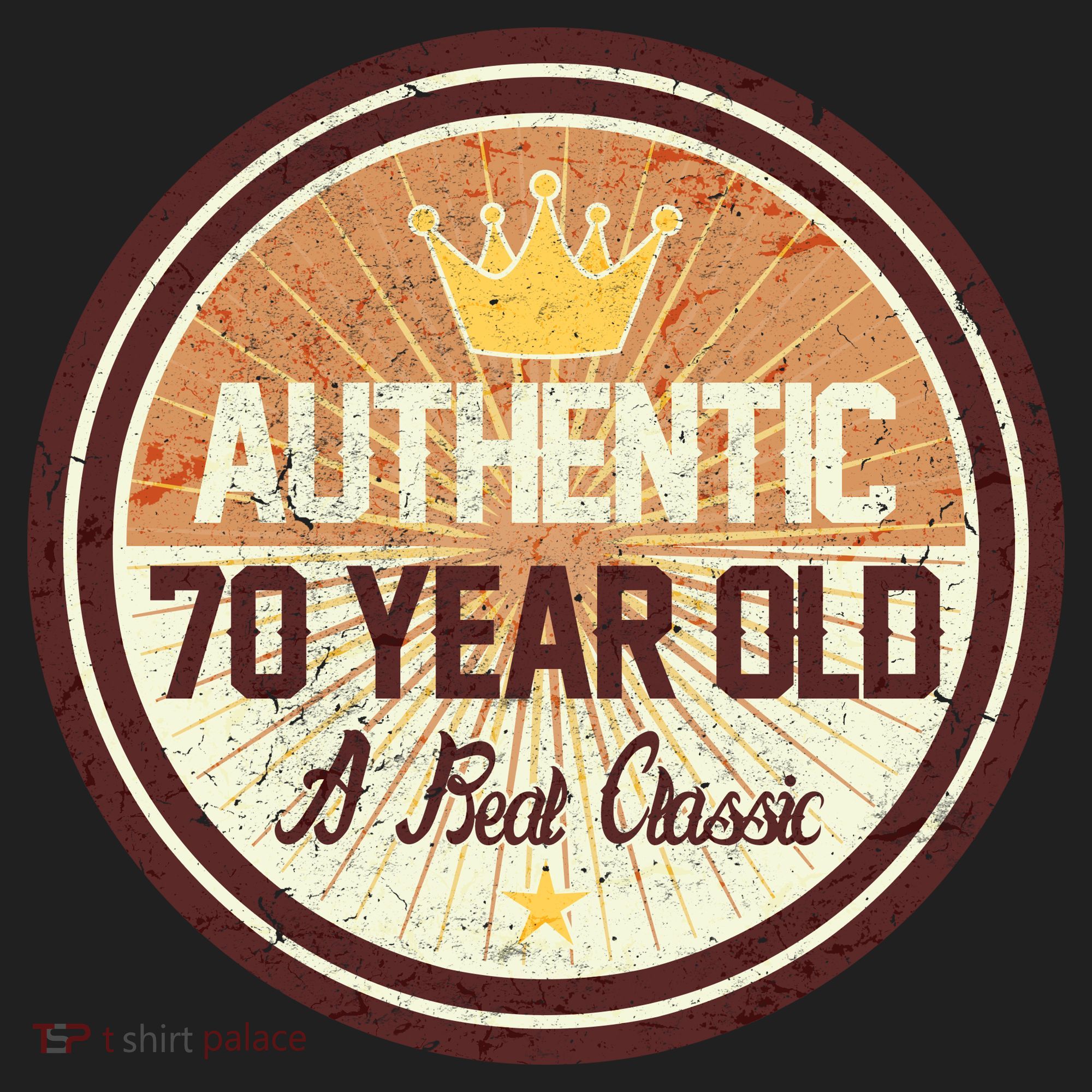 Authentic 70 Year Old Classic 70th Birthday Hat