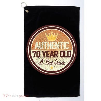 Authentic 70 Year Old Classic 70th Birthday Golf Towel