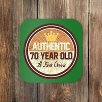 Authentic 70 Year Old Classic 70th Birthday Coaster thumb 0
