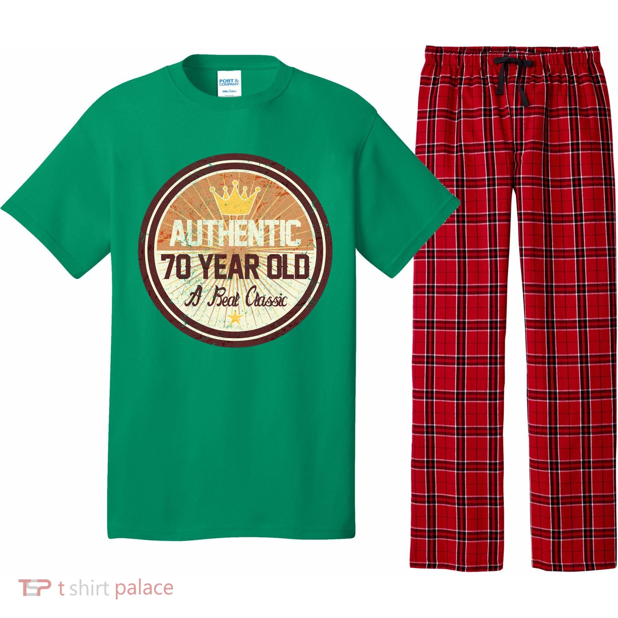 Authentic 70 Year Old Classic 70th Birthday Pajama Set