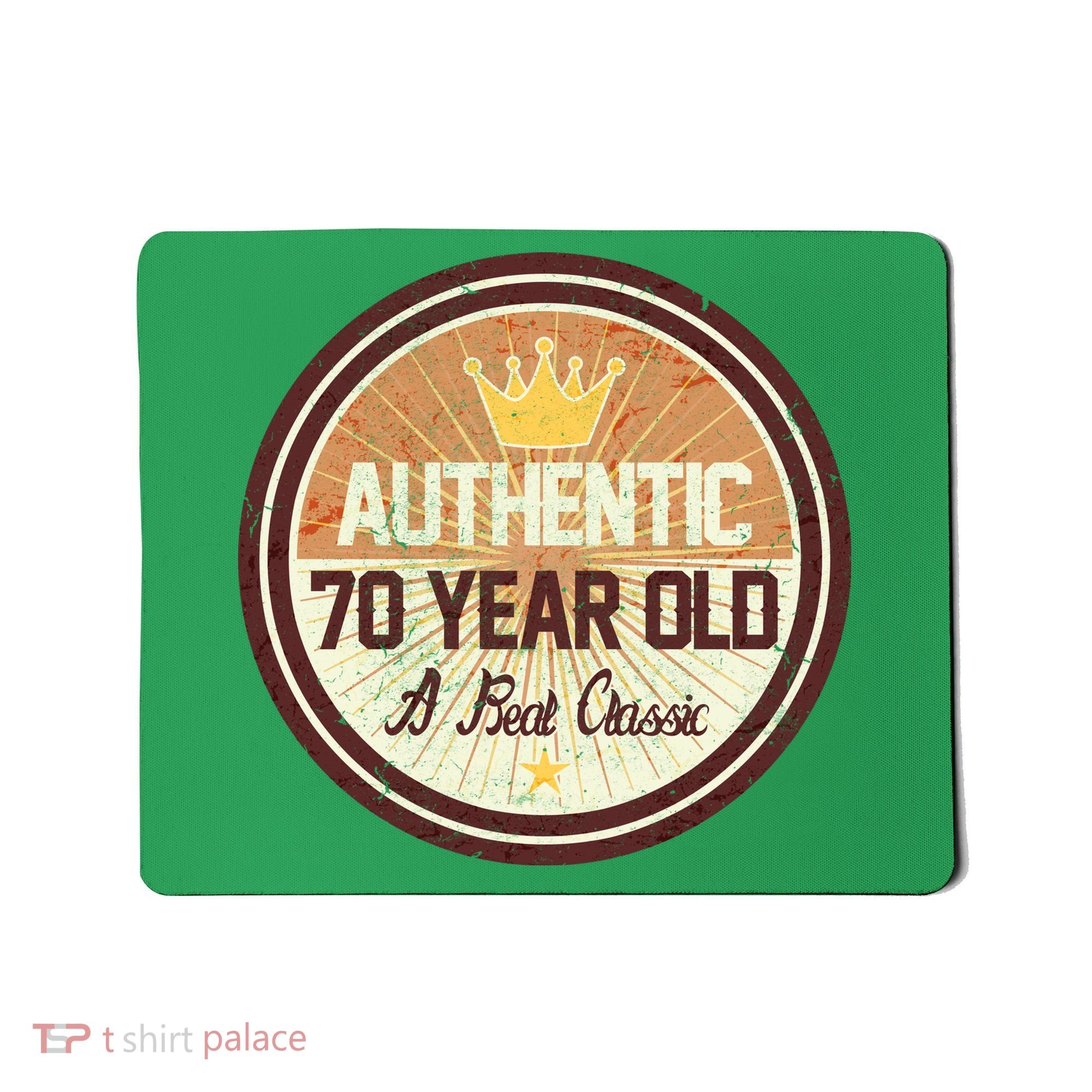 Authentic 70 Year Old Classic 70th Birthday Mousepad