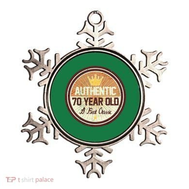 Authentic 70 Year Old Classic 70th Birthday Ornament