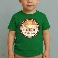 Authentic 70 Year Old Classic 70th Birthday Toddler T-Shirt thumb 2