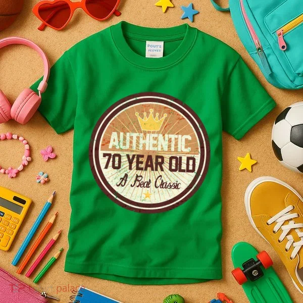 Authentic 70 Year Old Classic 70th Birthday Kids T-Shirt