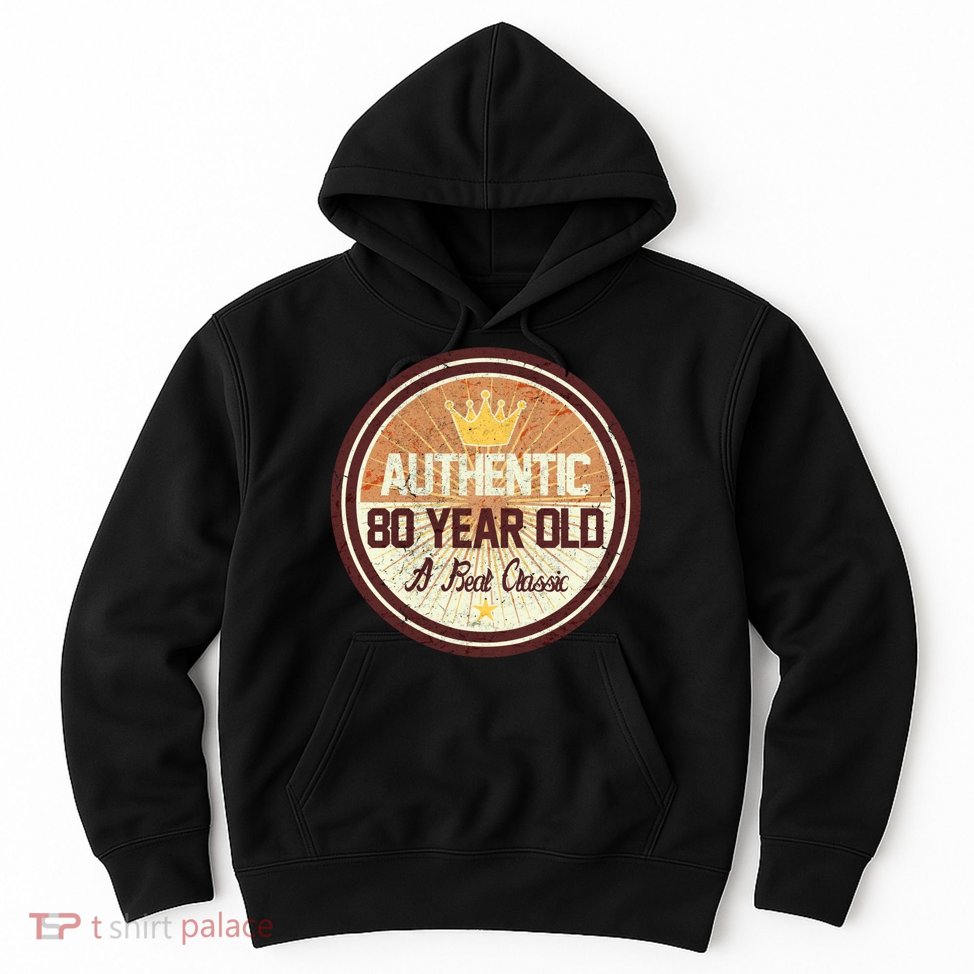 Authentic 80 Year Old Classic 80th Birthday Hoodie