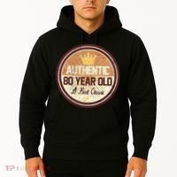 Authentic 80 Year Old Classic 80th Birthday Hoodie thumb 2