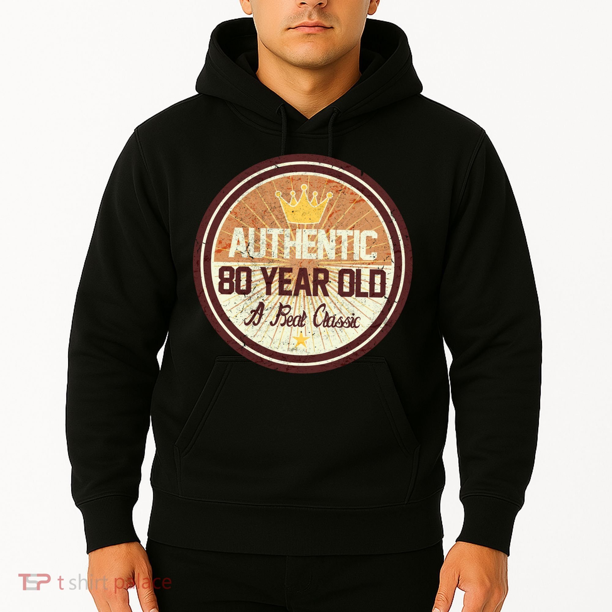 Authentic 80 Year Old Classic 80th Birthday Hoodie