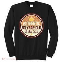 Authentic 80 Year Old Classic 80th Birthday Sweatshirt thumb 0