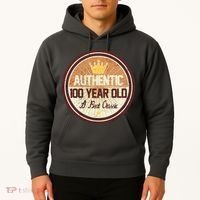 Authentic 90 Year Old Classic 90th Birthday Hoodie thumb 2