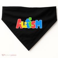 Autism - It's No Prob-llama To Be Different USA-Made Doggie Bandana thumb 0