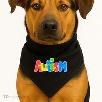 Autism - It's No Prob-llama To Be Different USA-Made Doggie Bandana thumb 1
