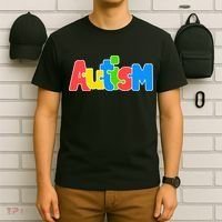Autism - It's No Prob-llama To Be Different T-Shirt thumb 6