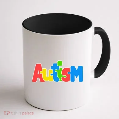 Autism - It's No Prob-llama To Be Different Coffee Mug back