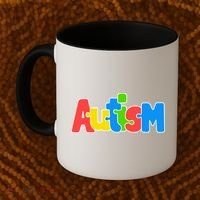 Autism - It's No Prob-llama To Be Different Coffee Mug thumb 2