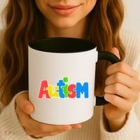 Autism - It's No Prob-llama To Be Different Coffee Mug thumb 3
