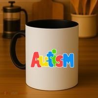 Autism - It's No Prob-llama To Be Different Coffee Mug thumb 4