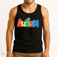 Autism - It's No Prob-llama To Be Different Tank Top thumb 3