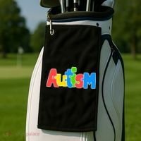 Autism - It's No Prob-llama To Be Different Golf Towel thumb 2