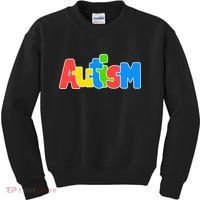 Autism - It's No Prob-llama To Be Different Kids Sweatshirt thumb 0