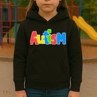 Autism - It's No Prob-llama To Be Different Kids Hoodie thumb 3