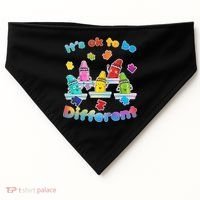 Autism - It's Ok To Be Different Crayons USA-Made Doggie Bandana thumb 0