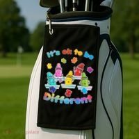 Autism - It's Ok To Be Different Crayons Golf Towel thumb 2