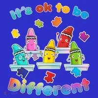 Autism - It's Ok To Be Different Crayons Hoodie thumb 2