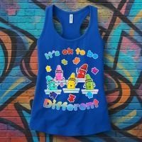 Autism - It's Ok To Be Different Crayons Women's Tank Top thumb 3