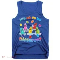 Autism - It's Ok To Be Different Crayons Tank Top thumb 0