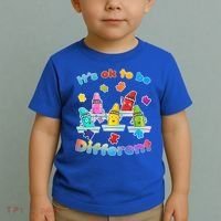Autism - It's Ok To Be Different Crayons Toddler T-Shirt thumb 2