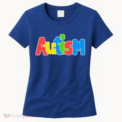Autism - It's Ok To Be Different Crayons Women's T-Shirt