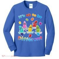 Autism - It's Ok To Be Different Crayons Kids Long Sleeve Shirt thumb 0