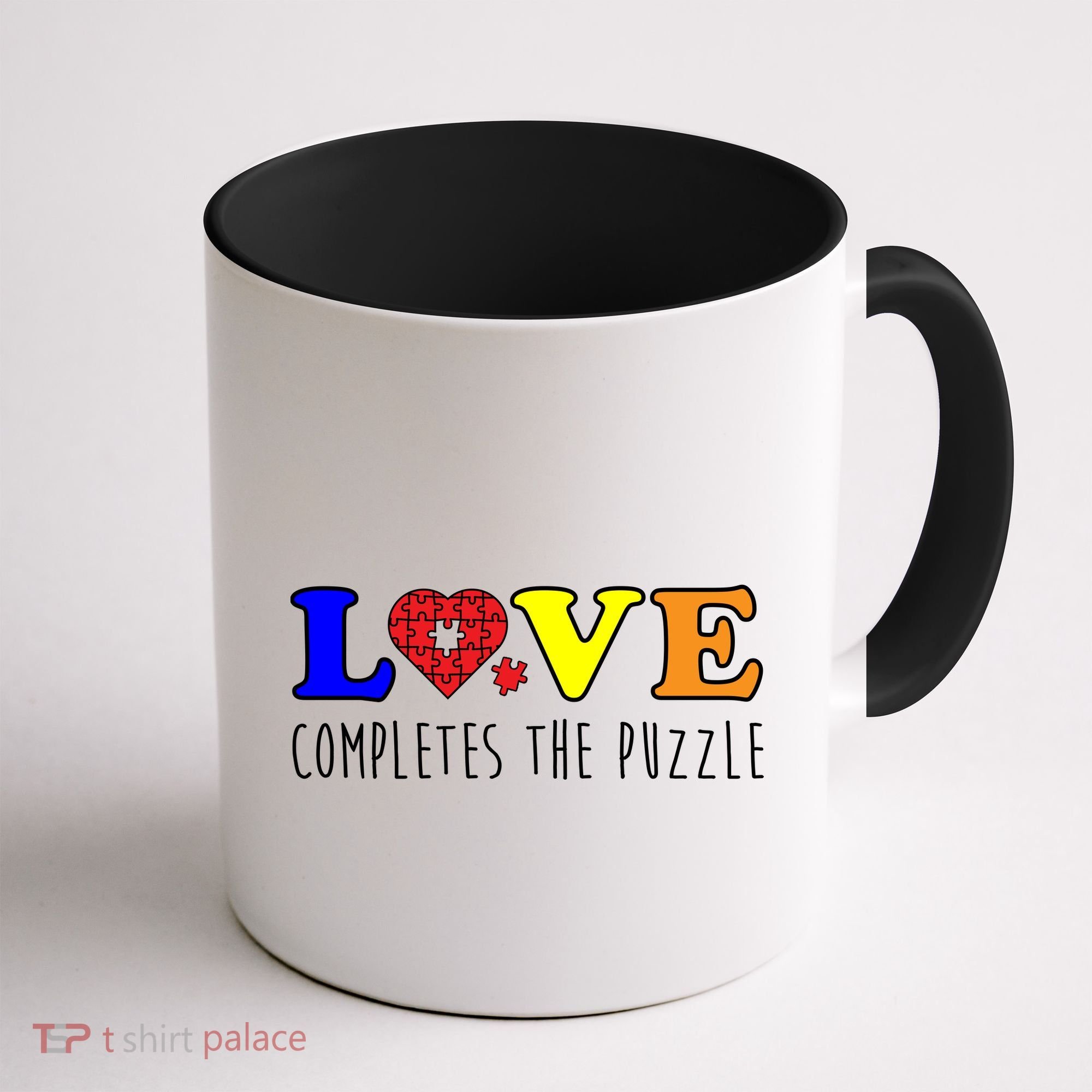 Autism - Love Completes The Puzzle Coffee Mug