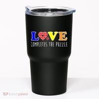 Autism - Love Completes The Puzzle Tumbler thumb 0