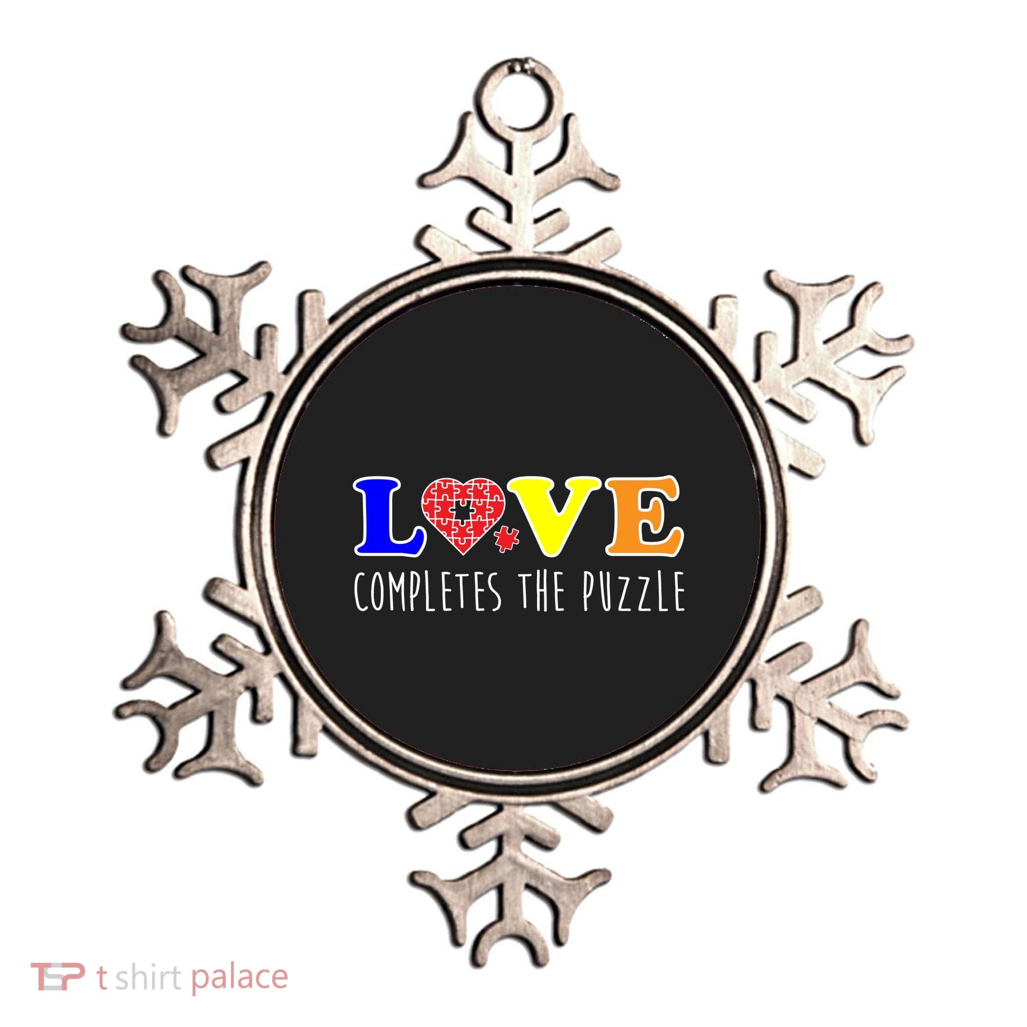 Autism - Love Completes The Puzzle Ornament