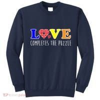 Autism - Love Completes The Puzzle Sweatshirt thumb 0