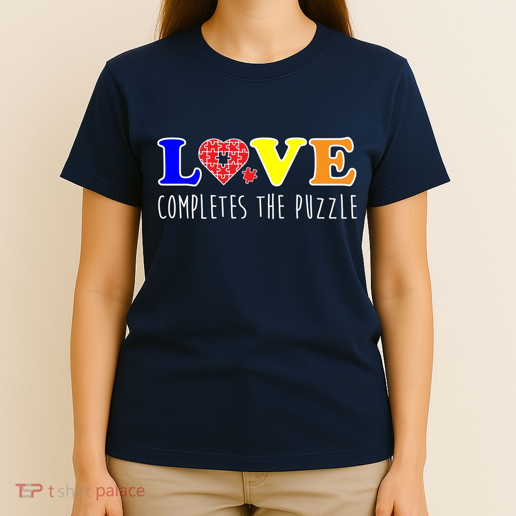 Autism - Love Completes The Puzzle T-Shirt