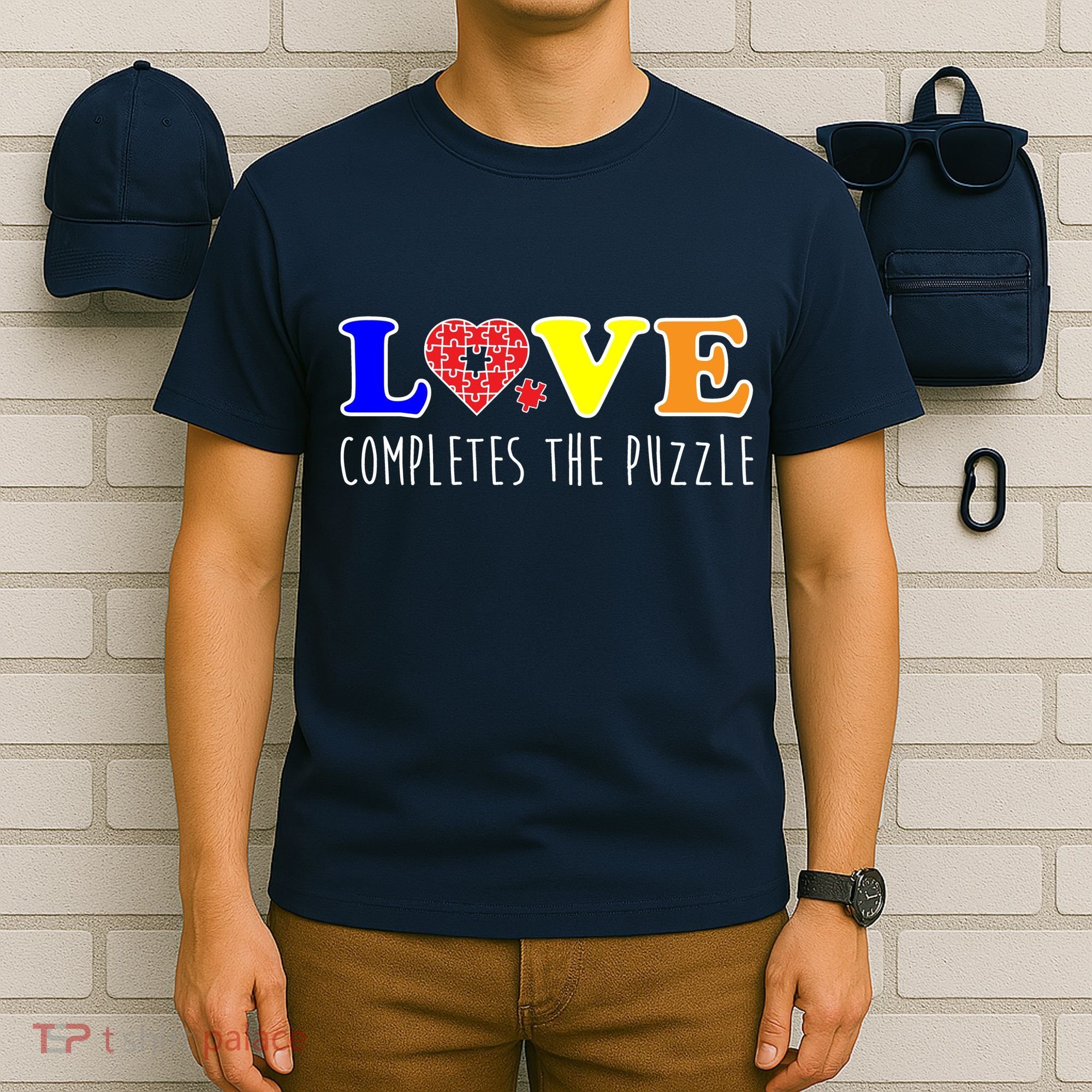 Autism - Love Completes The Puzzle T-Shirt