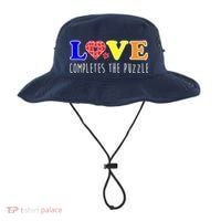 Autism - Love Completes The Puzzle Bucket Hat thumb 0