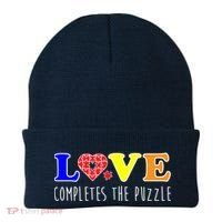 Autism - Love Completes The Puzzle Beanie thumb 0