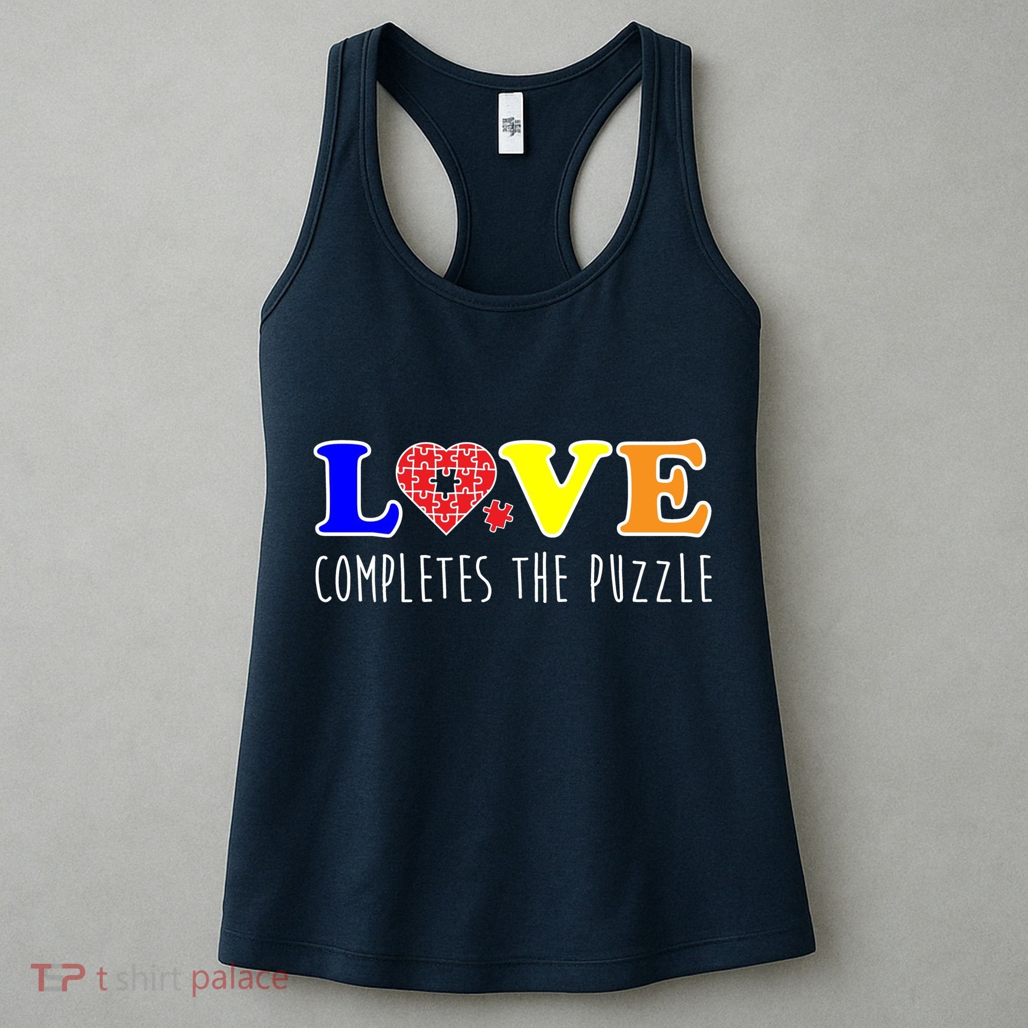 Autism - Love Completes The Puzzle Women's Tank Top