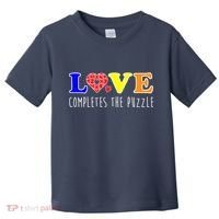 Autism - Love Completes The Puzzle Toddler T-Shirt thumb 0