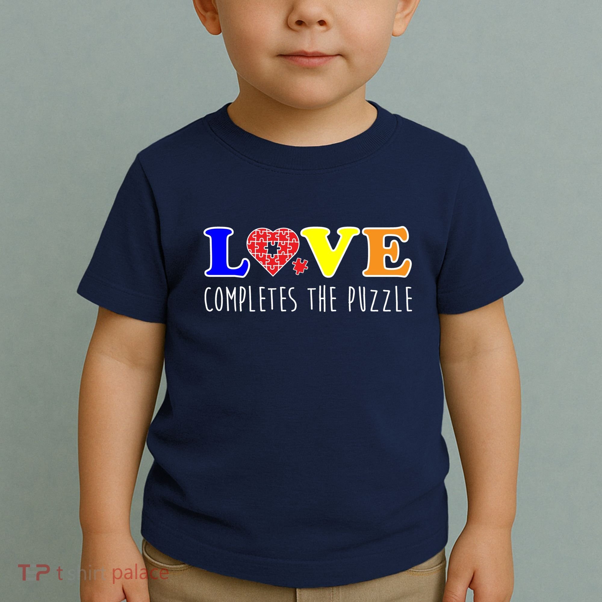 Autism - Love Completes The Puzzle Toddler T-Shirt