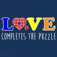 Autism - Love Completes The Puzzle Women's T-Shirt thumb 6