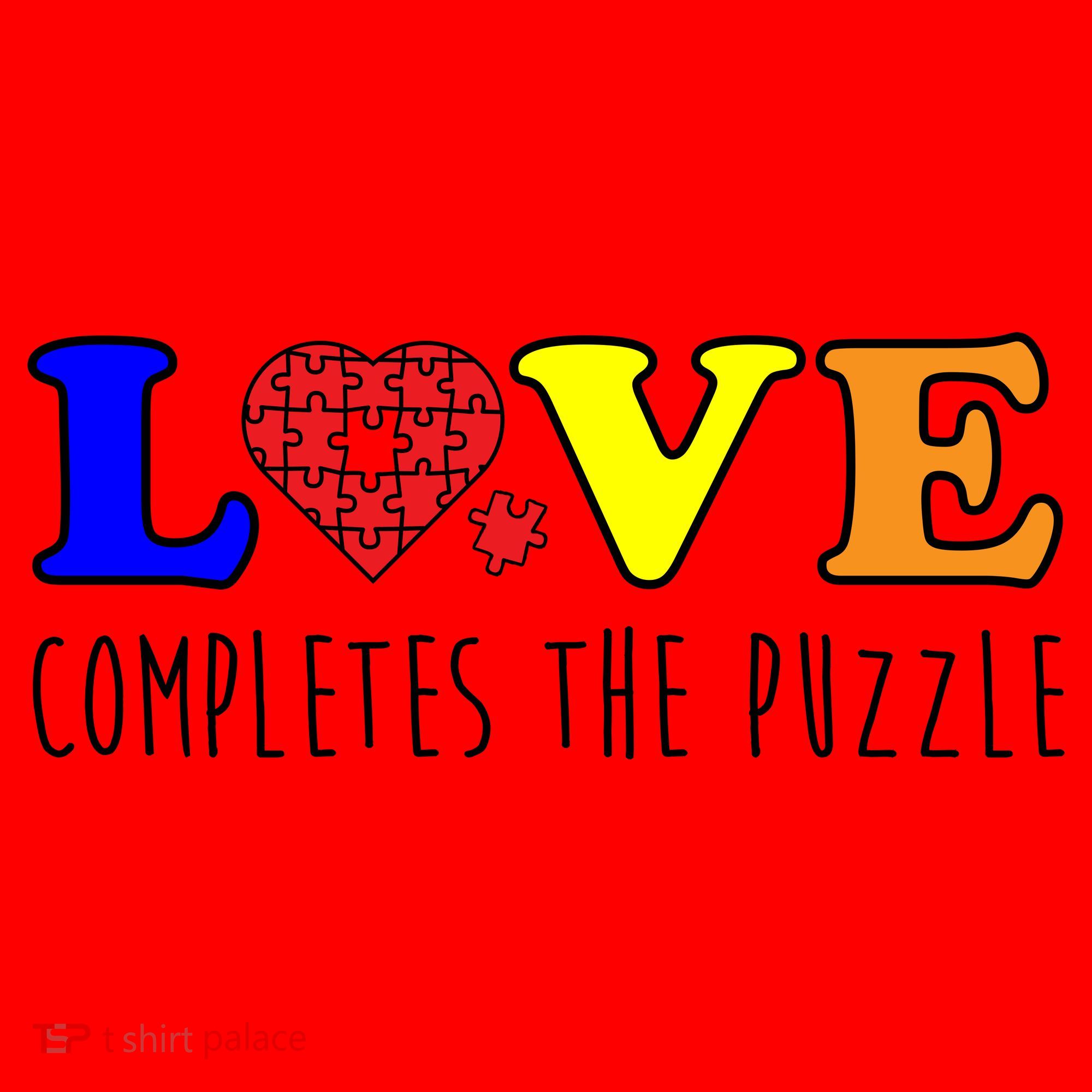 Autism - Love Completes The Puzzle Santa Hat