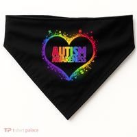 Autism Awareness - Full Of Love USA-Made Doggie Bandana thumb 0